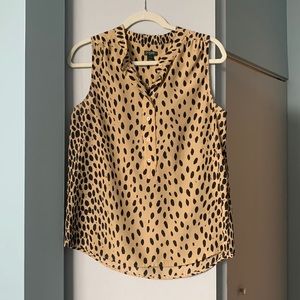 J.Crew Factory Leopard Tank Blouse
